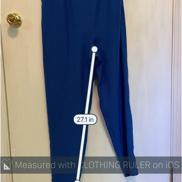 (M) 19 COOPER ST TRUE BLUE ONE SHOULDER w/ Cutout detail Sleeveless JUMPSUIT - Picture 16 of 16